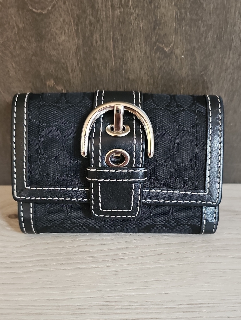 Y2K Coach Mini Soho Buckle Tri-Fold Wallet
